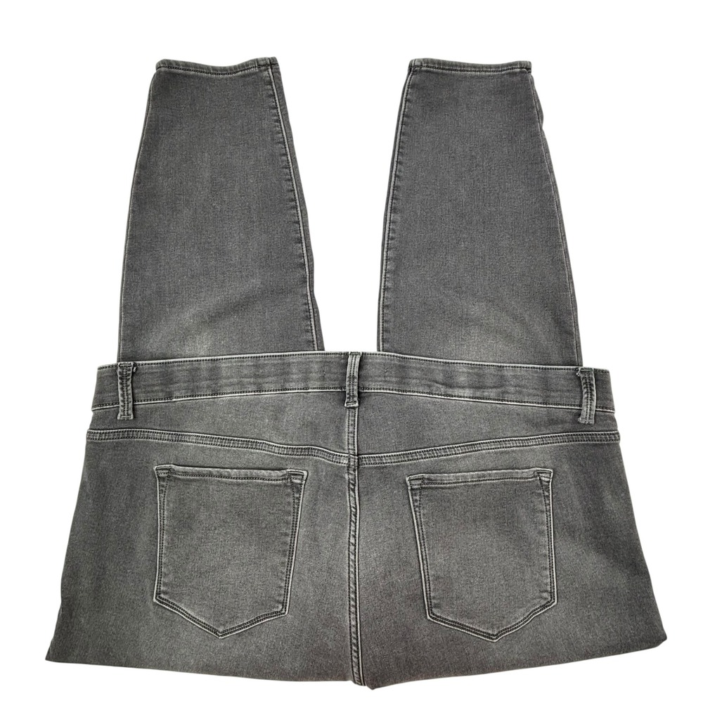 Old Navy Women Plus 24 Rockstar Super Skinny Gray Built-In‎ Warm Stretch Jeans - Picture 4 of 16